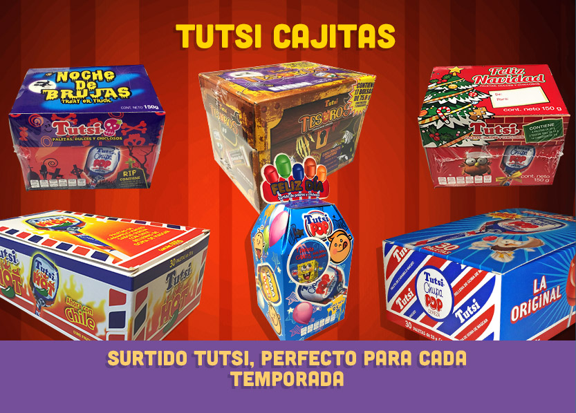 Tutsi Cajitas, Surtido tutsi, perfecto para cada temporada